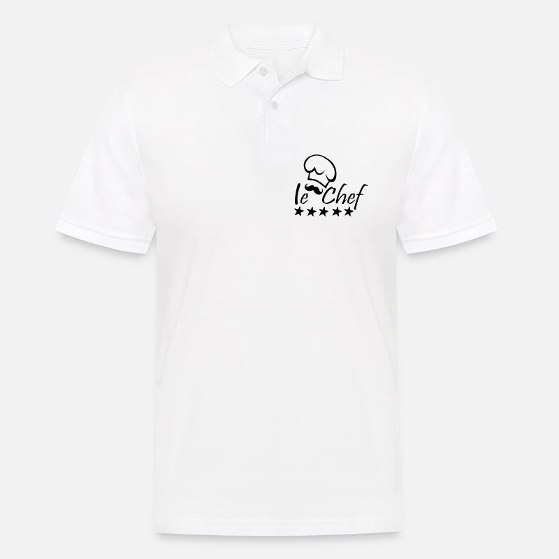 Le Chef - Männer Poloshirt - Weiß