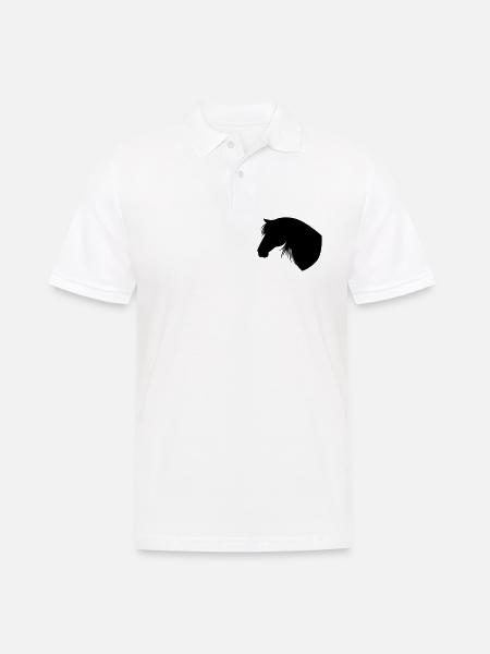Horse - Men's Polo Shirt - white