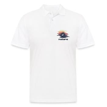Nature - Design - Polo Homme - blanc - Devant - Kai (181cm)