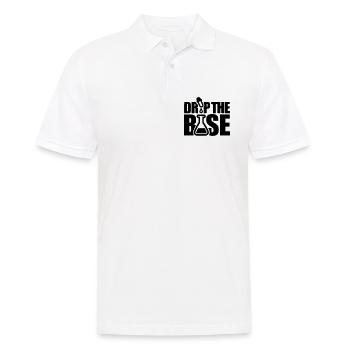 Drop the base - Männer Poloshirt - Weiß - Vorne - Kai (181cm)