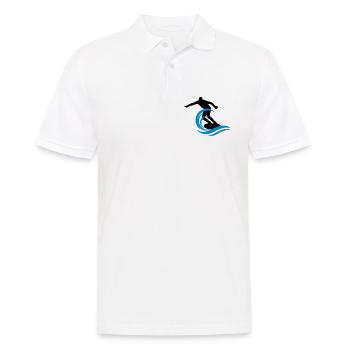 Surfeur - Polo Homme - blanc - Devant - Kai (181cm)