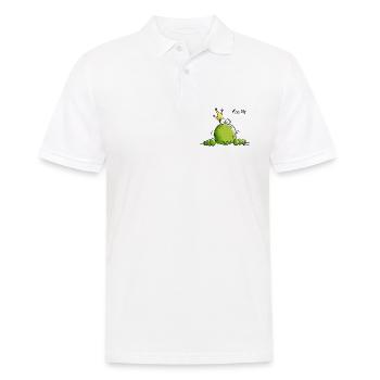 Kiss Me Grenouille - Polo Homme - blanc - Devant - Kai (181cm)