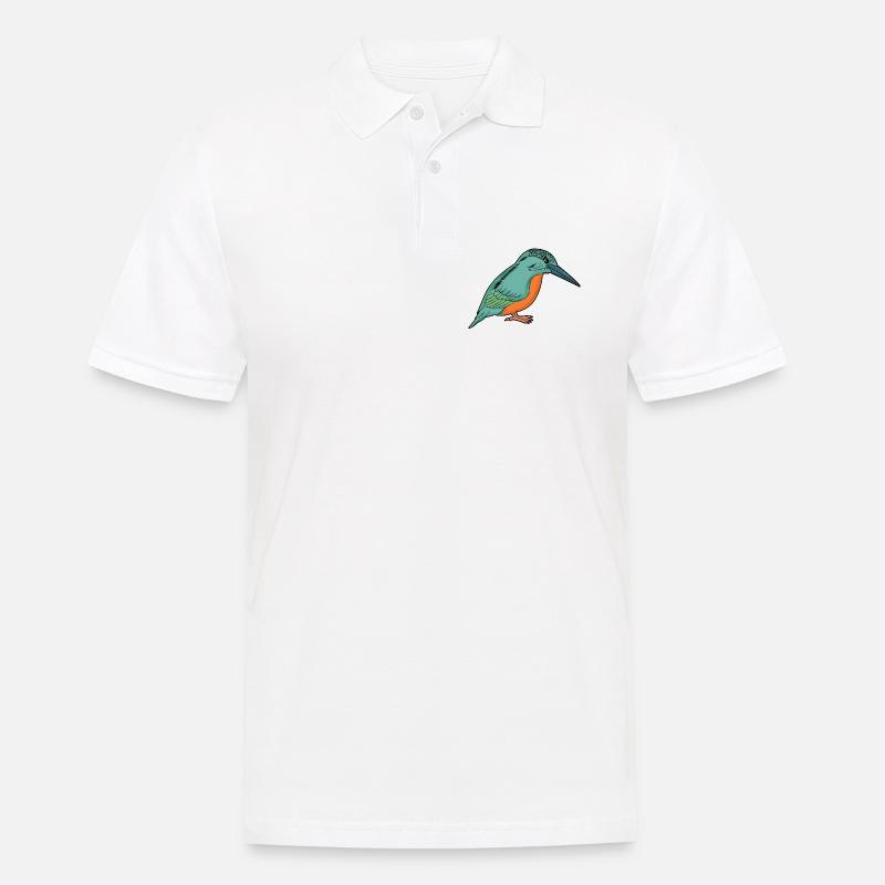 Eisvogel - Männer Poloshirt - Weiß
