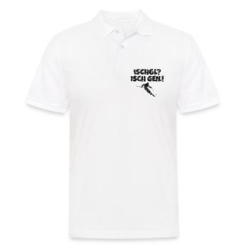 Ischgl Ischgeil (Vintage Schwarz) Ski Skifahrer - Männer Poloshirt - Weiß - Vorne - Kai (181cm)