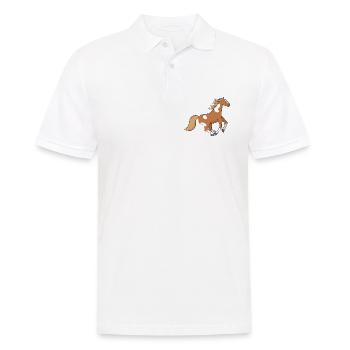 Cheval - Polo Homme - blanc - Devant - Kai (181cm)