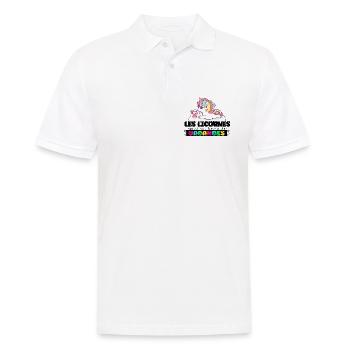 Les Licornes aussi ont besoin de Vacances - Polo Homme - blanc - Devant - Kai (181cm)