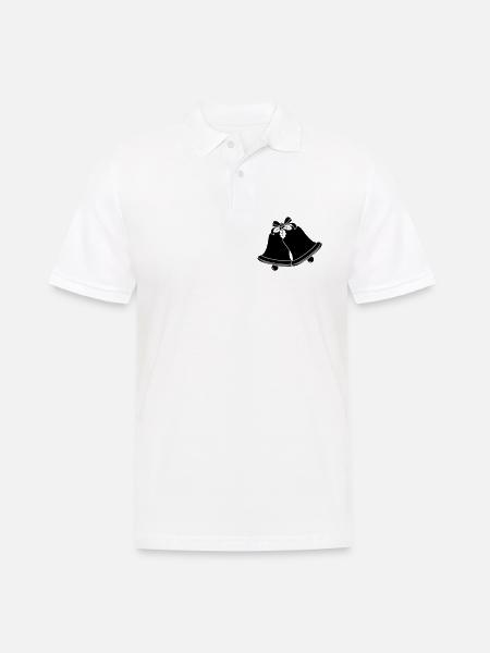 Church bells shadow image - Men's Polo Shirt - white