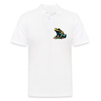 Frosch - Männer Poloshirt - Weiß - Vorne - Kai (181cm)