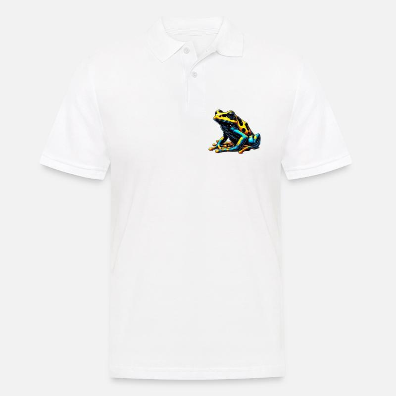 Frosch - Männer Poloshirt - Weiß