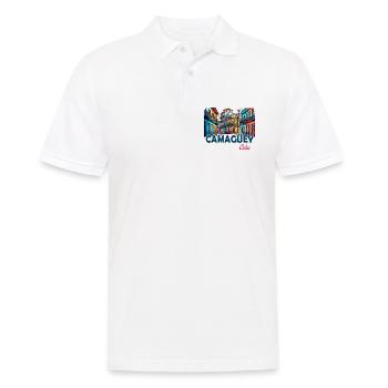 Camagüey, Cuba, Caraïbes, Design - Polo Homme - blanc - Devant - Kai (181cm)