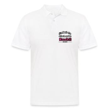 lönd mi etz eifach mol in Rueh - Männer Poloshirt - Weiß - Vorne - Kai (181cm)