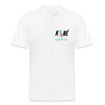 Physiotherapeut - Männer Poloshirt - Weiß - Vorne - Kai (181cm)