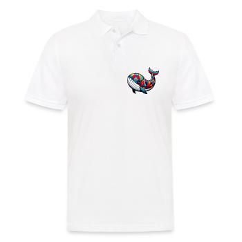 Arlequin baleine - Polo Homme - blanc - Devant - Kai (181cm)