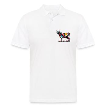 Vache - Polo Homme - blanc - Devant - Kai (181cm)