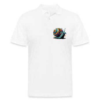 Escargot - Polo Homme - blanc - Devant - Kai (181cm)