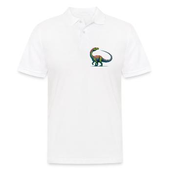 Dinosaur - Men's Polo Shirt - white - Front - Kai (181cm)