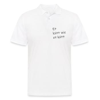 Et kütt wie et kütt - Männer Poloshirt - Weiß - Vorne - Kai (181cm)