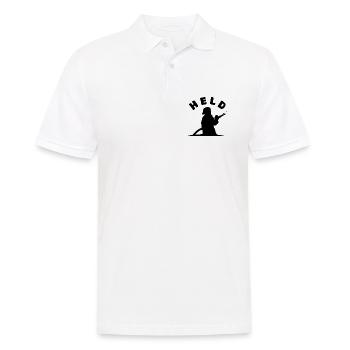 Héros Pompier Pompier Pompier Femme Icône - Polo Homme - blanc - Devant - Kai (181cm)