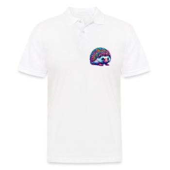 Igel - Männer Poloshirt - Weiß - Vorne - Kai (181cm)
