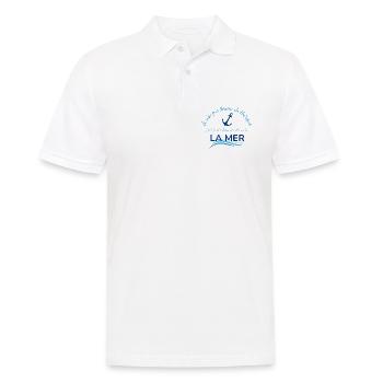 Pas besoin de thérapie voir la mer - Ancre - Océan - Polo Homme - blanc - Devant - Kai (181cm)