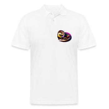 Otter - Männer Poloshirt - Weiß - Vorne - Kai (181cm)