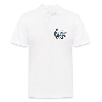 Paris with gargoyle of Notre Dame - Men's Polo Shirt - white - Front - Kai (181cm)