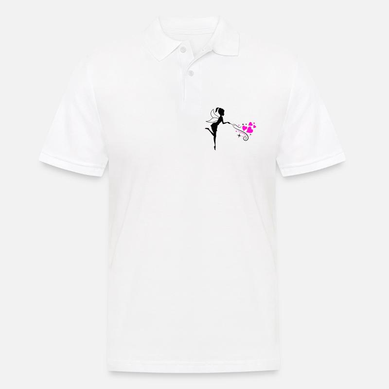 Fee Elfe Zauber - Männer Poloshirt - Weiß