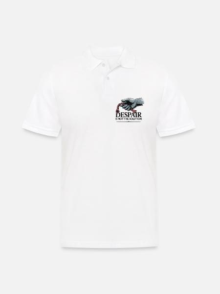 Resilient Hand Holding Frayed Rope - Men's Polo Shirt - white