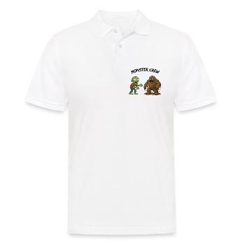 Zombie und Schlammmonster Duo - Männer Poloshirt - Weiß - Vorne - Kai (181cm)