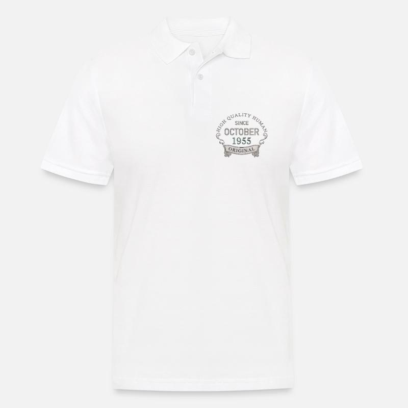 Since_October_1955 - Männer Poloshirt - Weiß