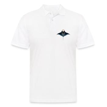 Manta Rochen Teufelsrochen Stachelrochen Taucher - Männer Poloshirt - Weiß - Vorne - Kai (181cm)