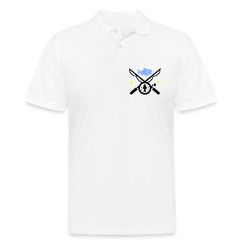 Fishing & Fishing | Petri Heil Hobby Logo - Men's Polo Shirt - white - Front - Kai (181cm)