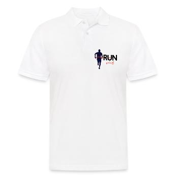 Run - Men's Polo Shirt - white - Front - Kai (181cm)