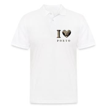J’aime Porto – Design de Ville Architecturale - Polo Homme - blanc - Devant - Kai (181cm)
