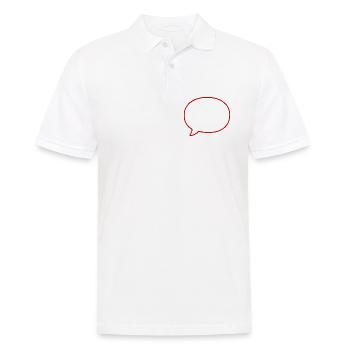 Personnalisez votre propre bande dessinée en bulles de dialogue - Polo Homme - blanc - Devant - Kai (181cm)