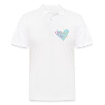 Konfetti im Herzen  - Männer Poloshirt - Weiß - Vorne - Kai (181cm)