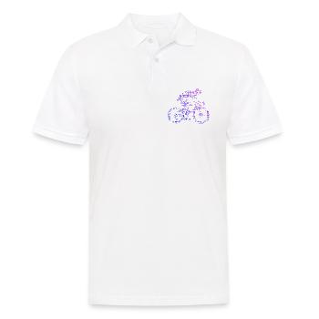 Idée cadeau pour un vélo de route avec vélo de route - Polo Homme - blanc - Devant - Kai (181cm)