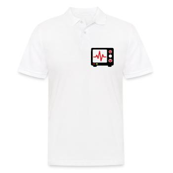 EKG Monitor Herzschlag Medizin - Männer Poloshirt - Weiß - Vorne - Kai (181cm)