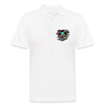 Vinyl Retro Club Neon - Men's Polo Shirt - white - Front - Kai (181cm)