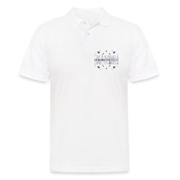 Lieblingsmensch - Herzensmensch - Herzmensch - Männer Poloshirt - Weiß - Vorne - Kai (181cm)