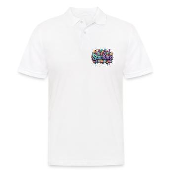 StarKids  - Männer Poloshirt - Weiß - Vorne - Kai (181cm)