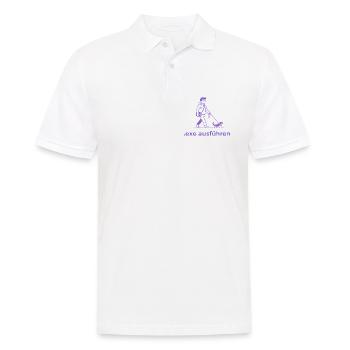 Exe Echse ausfuehren Admin Sysadmin Geschenk - Männer Poloshirt - Weiß - Vorne - Kai (181cm)