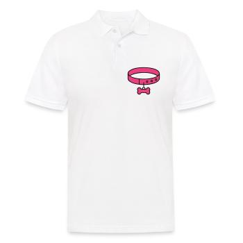 Maman chiot chiot à la clavicule - Polo Homme - blanc - Devant - Kai (181cm)