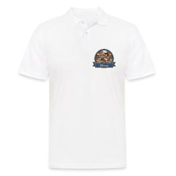 Kek & Ina en Alsace - Polo Homme - blanc - Devant - Kai (181cm)