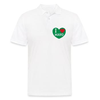 J’adore la mayo - Polo Homme - blanc - Devant - Kai (181cm)