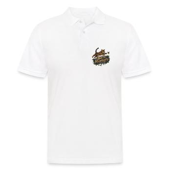 Chasse au chat du Bengale en pixel art 8 bits - Polo Homme - blanc - Devant - Kai (181cm)