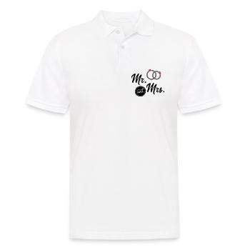 wedding - Men's Polo Shirt - white - Front - Kai (181cm)