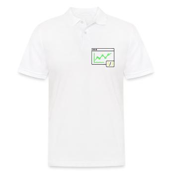 Web Analyse Chart Coding Browser Vektor - Männer Poloshirt - Weiß - Vorne - Kai (181cm)