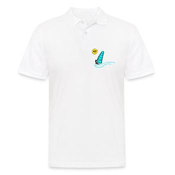 Surfer Sun - Men's Polo Shirt - white - Front - Kai (181cm)