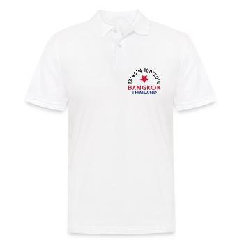 Bangkok - Männer Poloshirt - Weiß - Vorne - Kai (181cm)